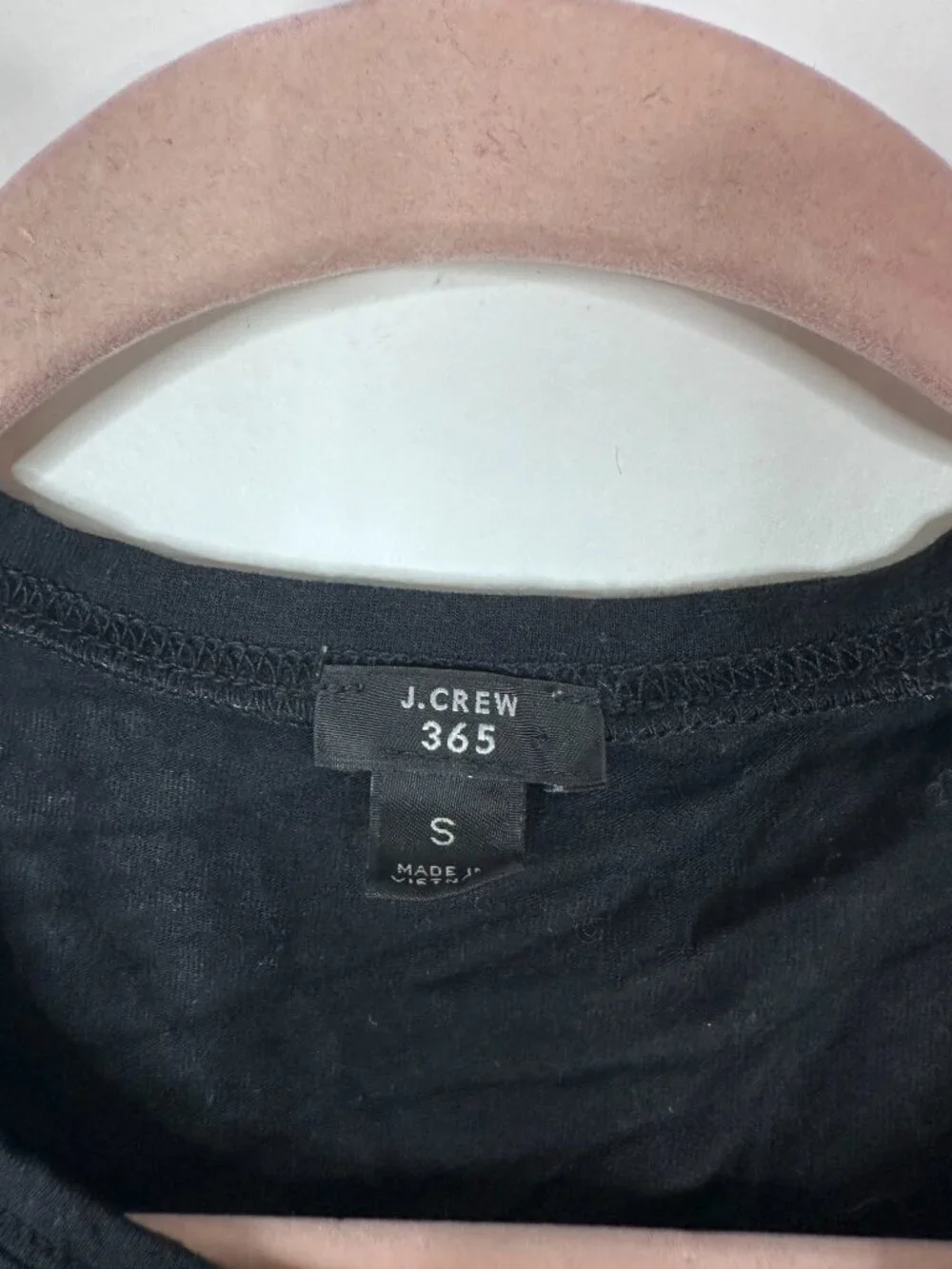 2/$30 J.Crew 365 stretch T-shirt Short Sleeve Black Small #A1969